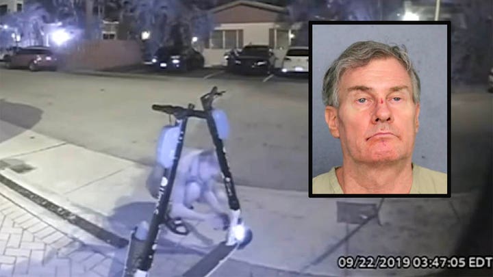 Raw video: Florida man caught cutting brake lines of electric scooters in Fort Lauderdale