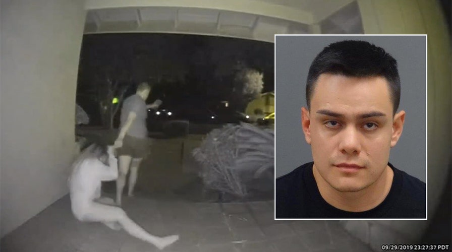 Man arrested after doorbell camera captures woman being dragged, severely assaulted