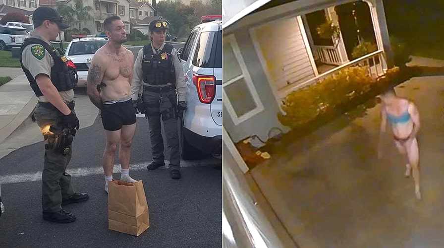 California man caught wearing only women s lingerie during home