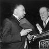 American civil rights leader Martin Luther King Jr. (left) receives the Nobel Prize for Peace from Gunnar Jahn, president of the Nobel Prize Committee, in Oslo, Dec. 10, 1964. 
