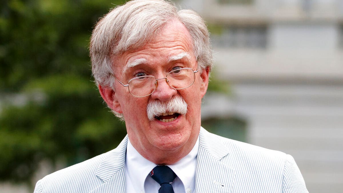FILE - In this July 31, 2019 file photo, National security adviser John Bolton speaks to media at the White House in Washington. (AP Photo/Carolyn Kaster)