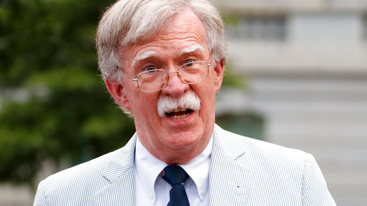 FILE - In this July 31, 2019 file photo, National security adviser John Bolton speaks to media at the White House in Washington. (AP Photo/Carolyn Kaster)