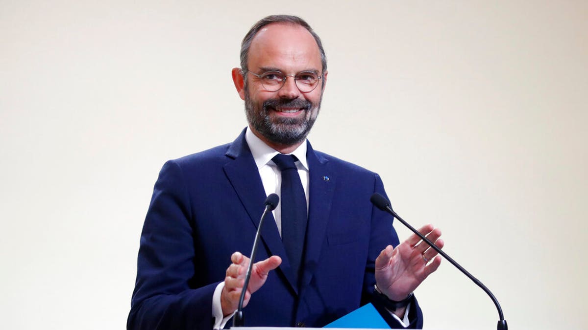 French Prime Minister Edouard Philippe speaks at a news conference on immigration in Paris, Wednesday Nov. 6, 2019.