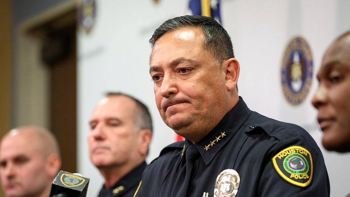 Houston Police Chief Art Acevedo speaks during a press conference at HPD headquarters on Wednesday, Nov. 20, 2019, in Houston. Acevedo was suspecned as Miami's top cop Monday after only six months onthe job.