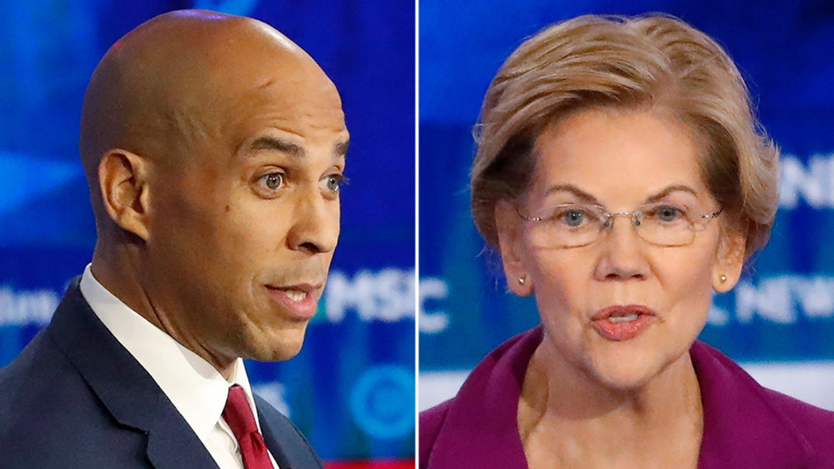 Sen. Cory Booker, D-N.J., and Sen. Elizabeth Warren