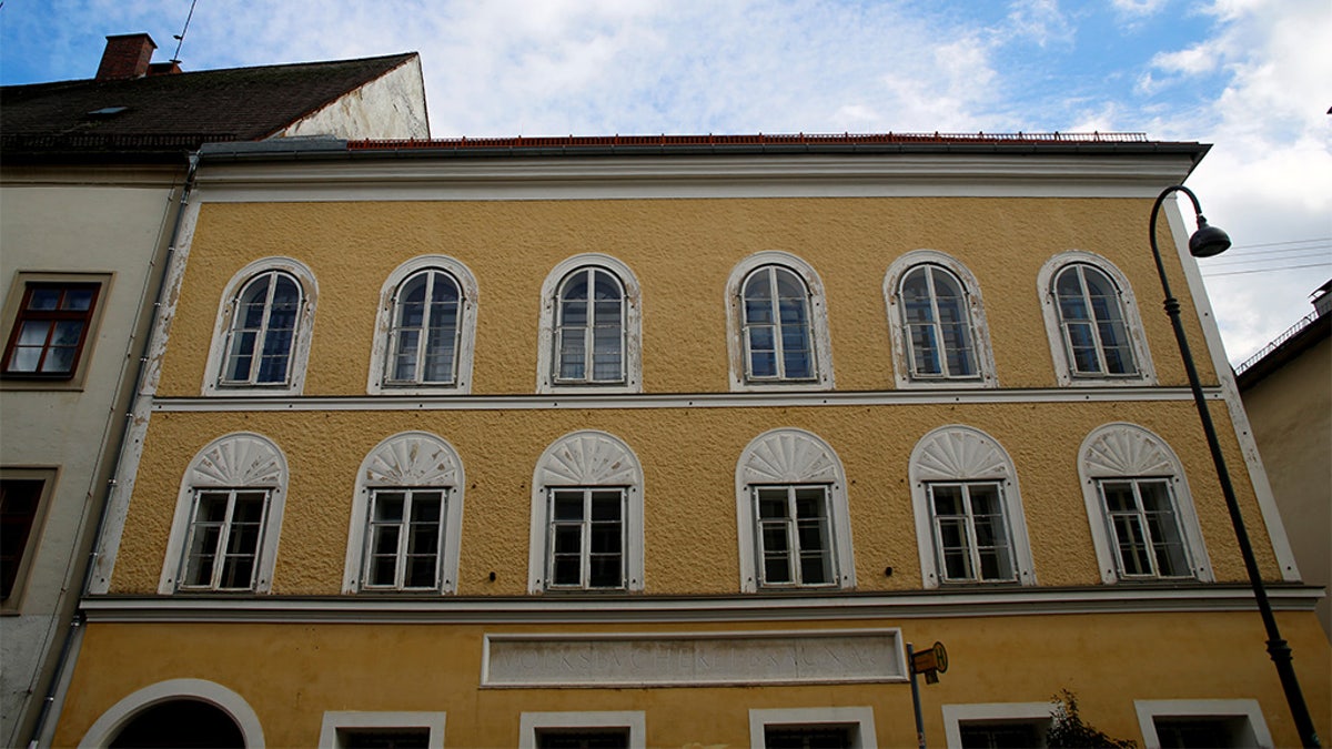The house in which Adolf Hitler was born is seen in Braunau am Inn, Austria, in 2016. The building will be turned into a police station after a legal battle between the government and its owner. (Reuters/Leonhard Foeger)
