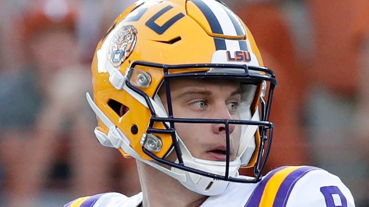 LSU QB Joe Burrow's game face can feature a scowl at times