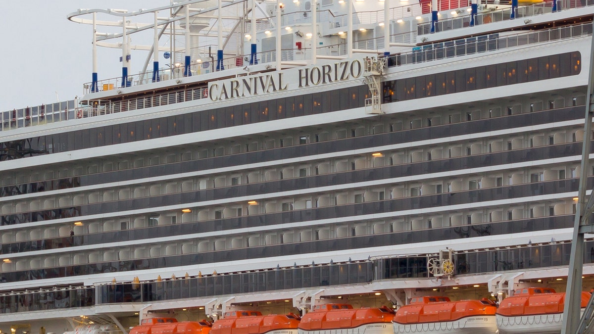 The passenger reportedly fell from an upper deck of the Carnival Horizon (seen here in Italy in 2018) to a lower one.