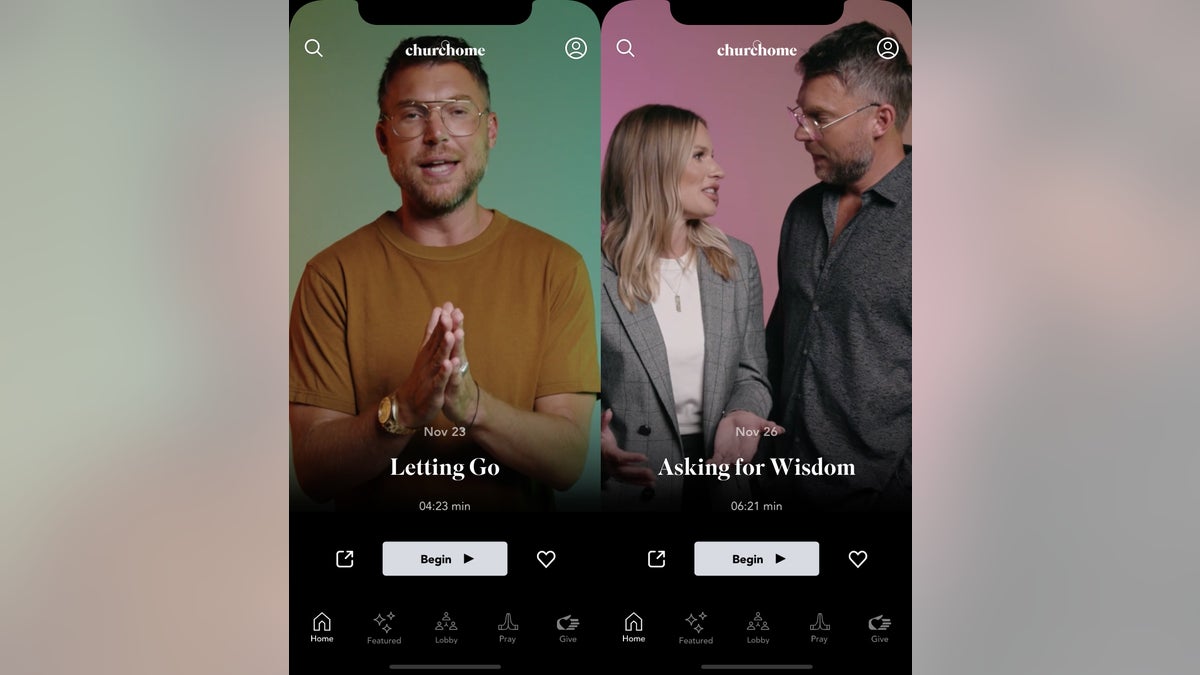 Judah and Chelsea Smith, co-lead pastors of Churchome, offer "Guided Prayers" as a new feature on the church's app redesign.