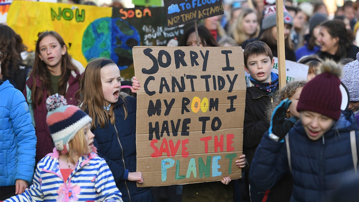 Children climate protesters