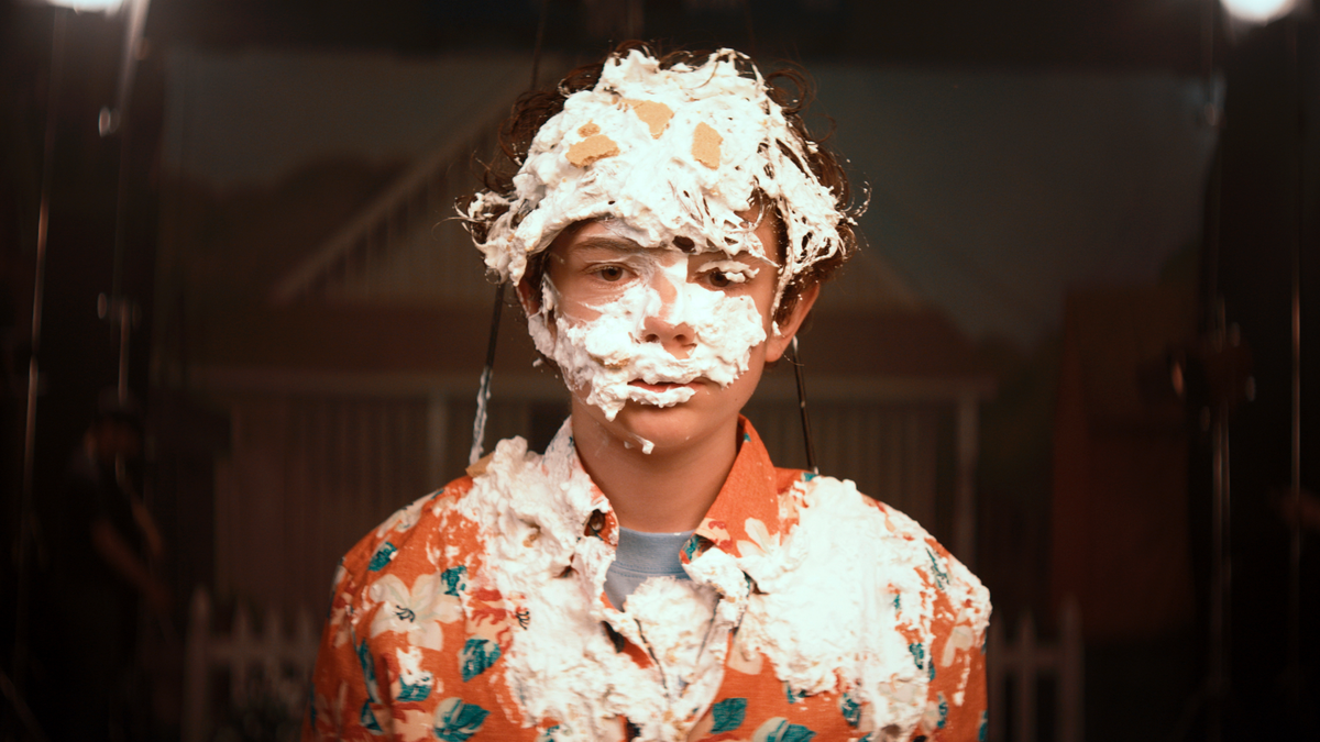This image released by Amazon Studious shows Noah Jupe in a scene from "Honey Boy."