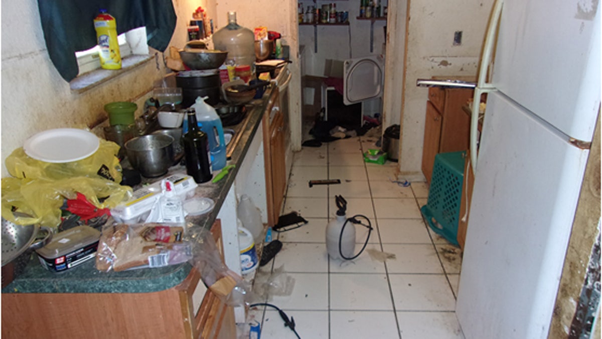 Officials said there was no edible food found in the home's refrigerator.