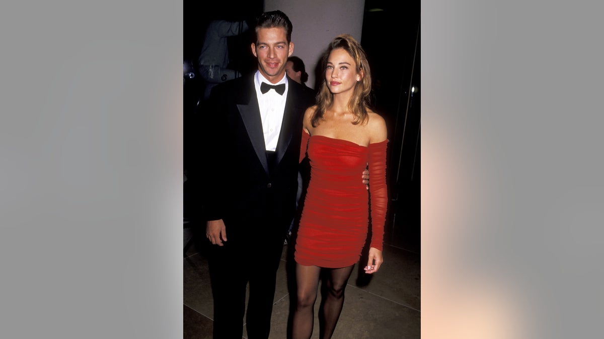 Harry Connick Jr. and Jill Goodacre during 48th Annual Golden Globe Awards at Beverly Hilton Hotel in Beverly Hills, California, United States.