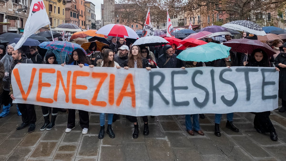 "Venetians have just endured a deep wound. The flooding... brought this city to its knees and revealed its extreme fragility to the world," one activist said.
