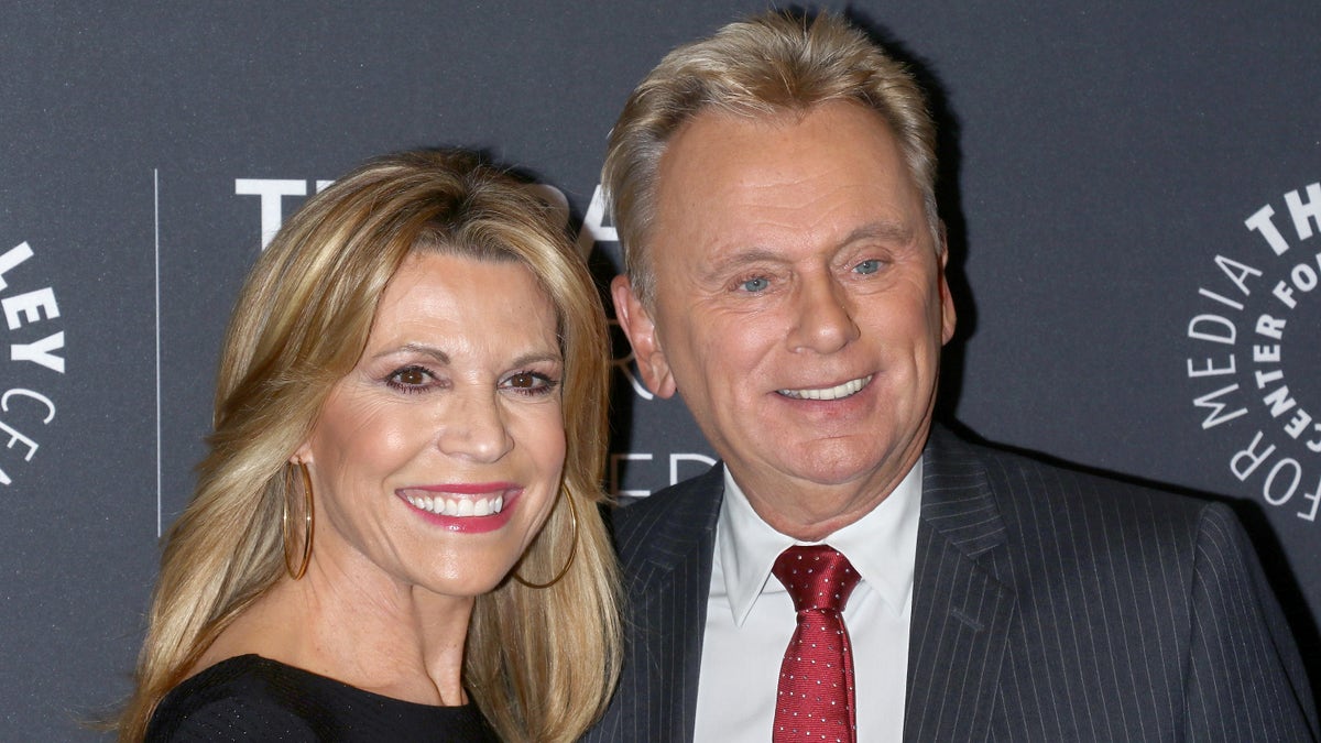 Vanna White and Pat Sajak at an event