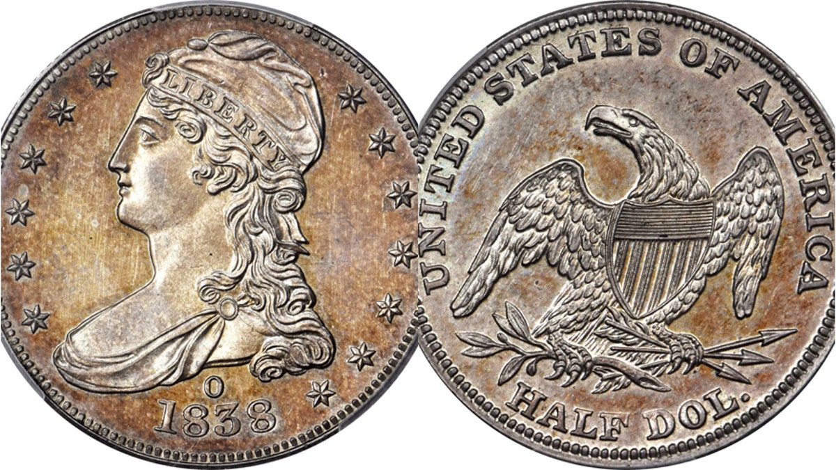 Rare 1838 half dollar coin could be worth 500G at auction Fox News