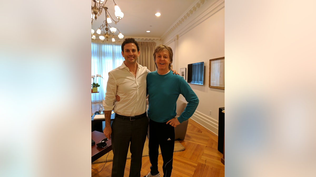 "Accidental Presidents" author Jared Cohen and Sir Paul McCartney (Courtesy of the author)