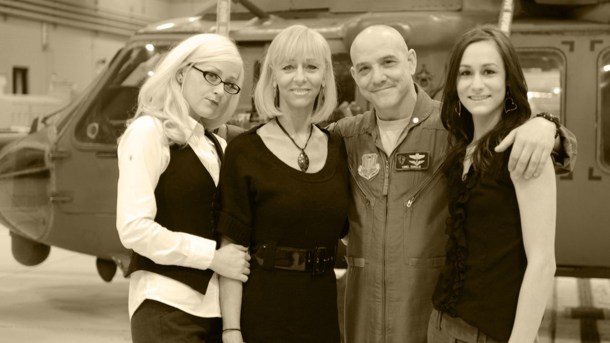 Veteran Yonel Dorelis, his wife and two daughters. (Courtesy of Yonel Dorelis)