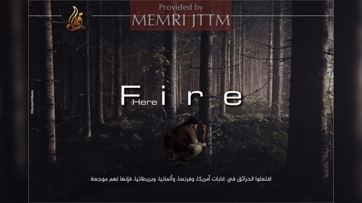 An pro-ISIS media outlet has been releasing propaganda posters encouraging followers to "ignite fires" of their own in the U.S. and Europe.