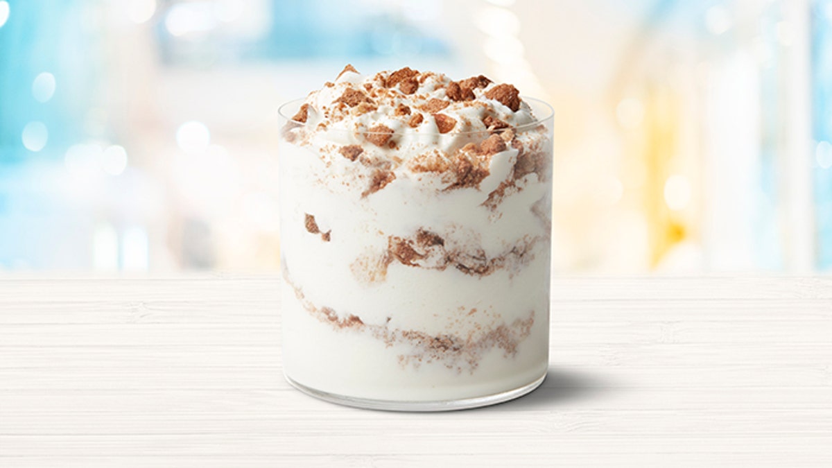 Mickey D’s announced it is keeping dessert menus delightful as the weather gets frightful in the weeks ahead with the addition of the new Snickerdoodle McFlurry, pictured.