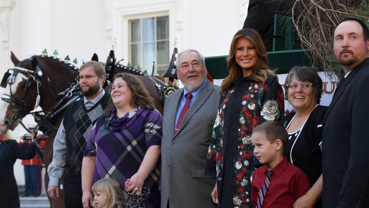 Melania Trump,Larry Snyder - AP Photo/Susan Walsh