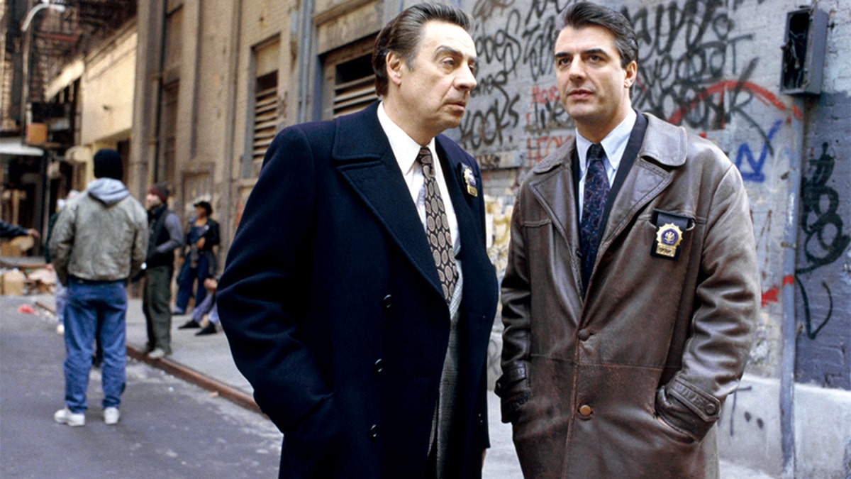 Chris Noth (right) and Jerry Orbach during their "Law &amp; Order" days.