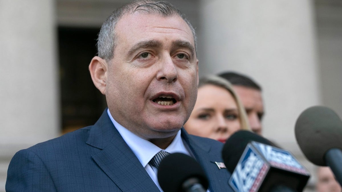 Lev Parnas makes a statement to the media following his arraignment in New York last month According to his attorney, Parnas is willing to cooperate with Congress in its impeachment inquiry. (AP Photo/Mark Lennihan, File)