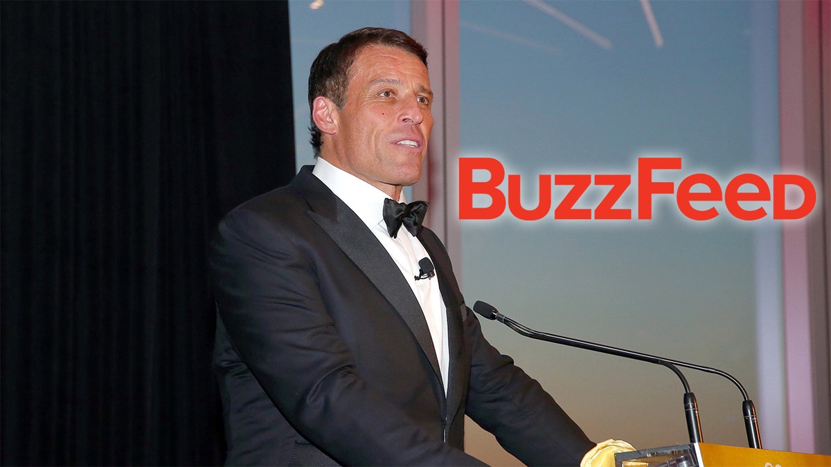 Tony Robbins speaks at the 2017 Graduation Gala to benefit Happy Hearts Fund at One World Trade Center Observatory in New York City. (Paul Zimmerman/Getty Images)
