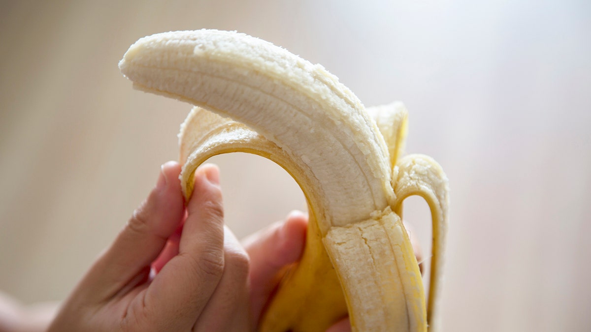 Peeled banana