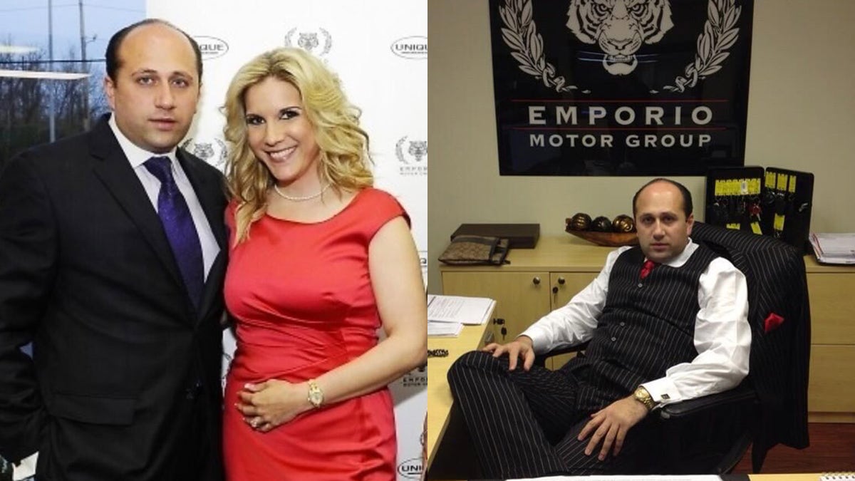 A grand jury indicted Khan, pictured left with his wife Stephanie, in 2015 for allegedly swindling $1.7 million from one bank through nearly two dozen loans, but investigators later identified at least 75 more victims.