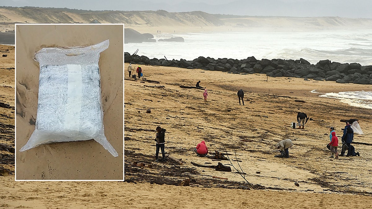 French prosecutors said Sunday that they had opened an investigation after finding a "significant amount" of cocaine and other drugs on beaches all along the Atlantic coast in recent weeks. (Gaizka Iroz/AFP via Getty Images)