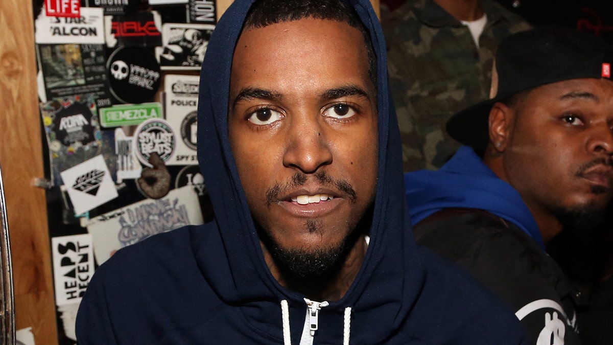 Rapper Lil Reese backstage at Webster Hall on January 12, 2016, in New York City.