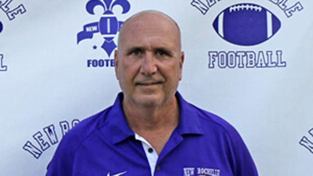 New Rochelle High School football coach Lou DiRienzo