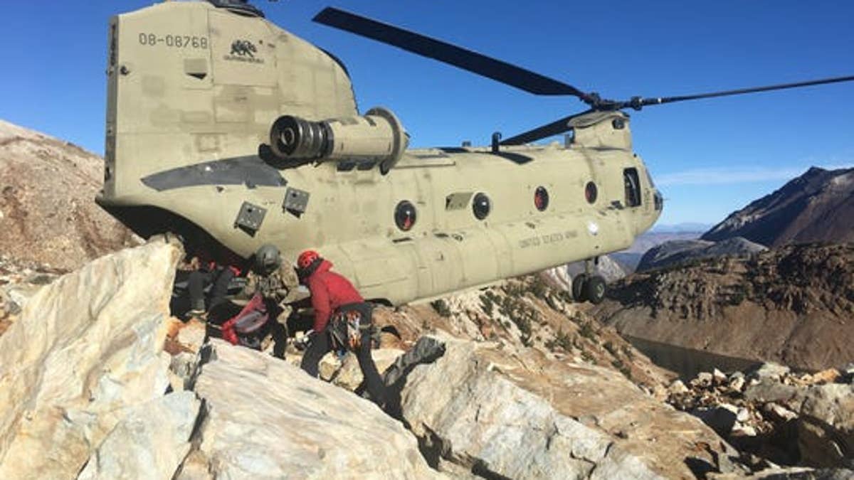 Oct. 29: Operations to recover the bodies of two hikers who died on Red Slate Mountain in California's eastern Sierra Nevada outside of Mammoth Lakes, Calif.