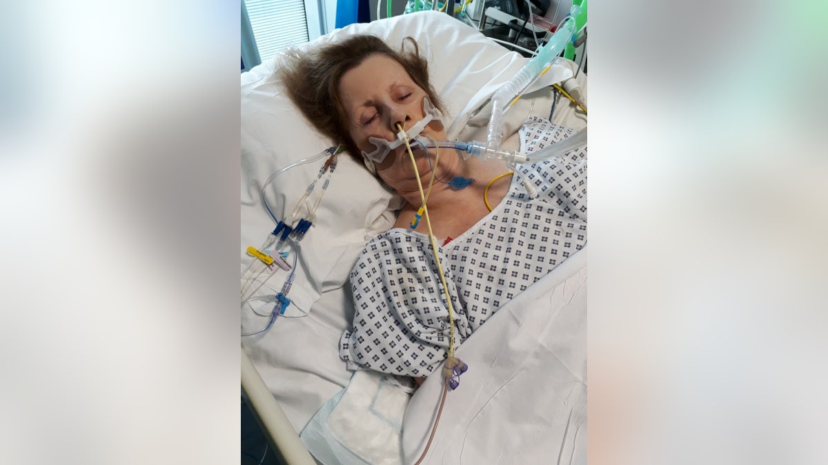 Shirley Hair in hospital.