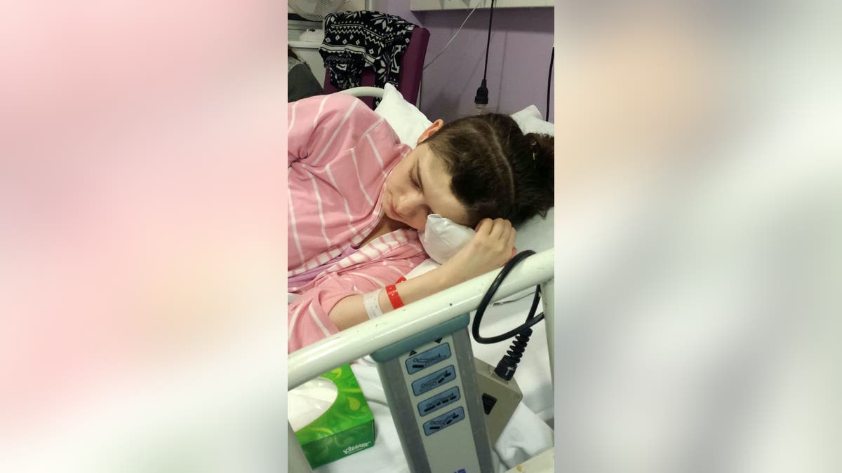 Steph Blake in the hospital recovering.