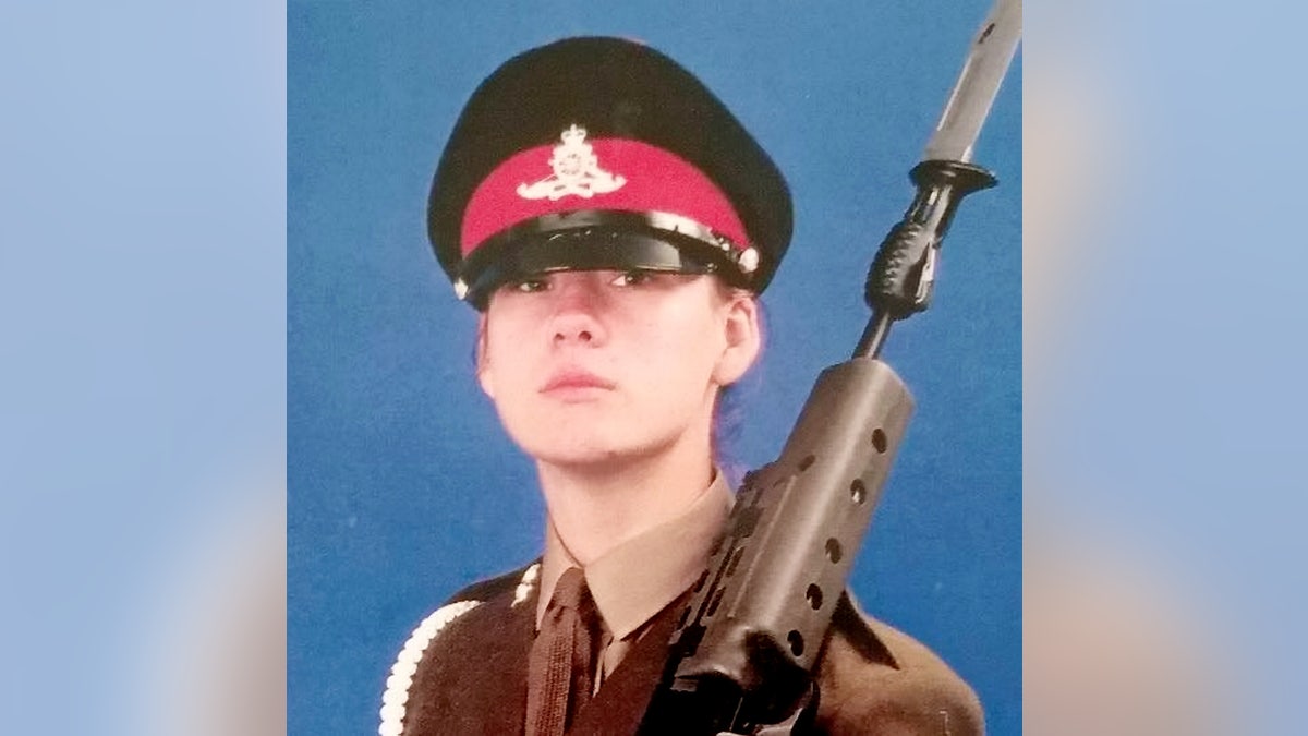 Emma Kitson when in the armed forces.