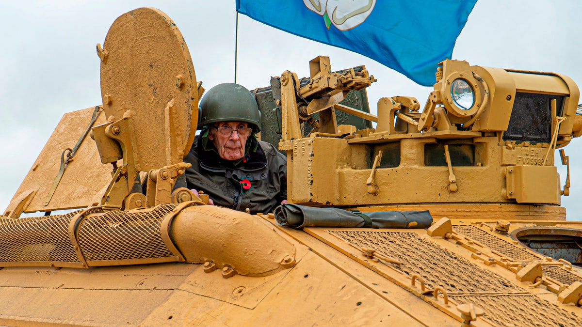 In the years since, Violet said that her husband has long dreamed of once again driving a tank, which he cites as a highlight of his soldier days.