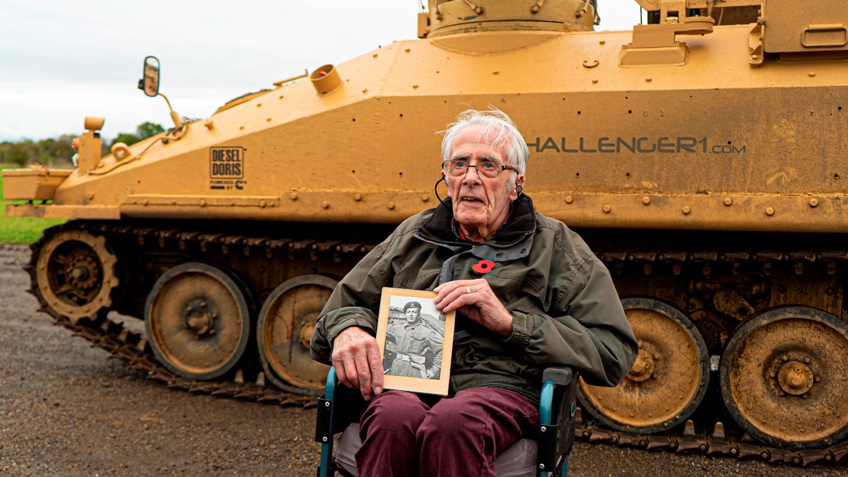 “It was quite emotional seeing the tank at first, especially when I got back inside after not having done so in so long,” the 88-year-old said.