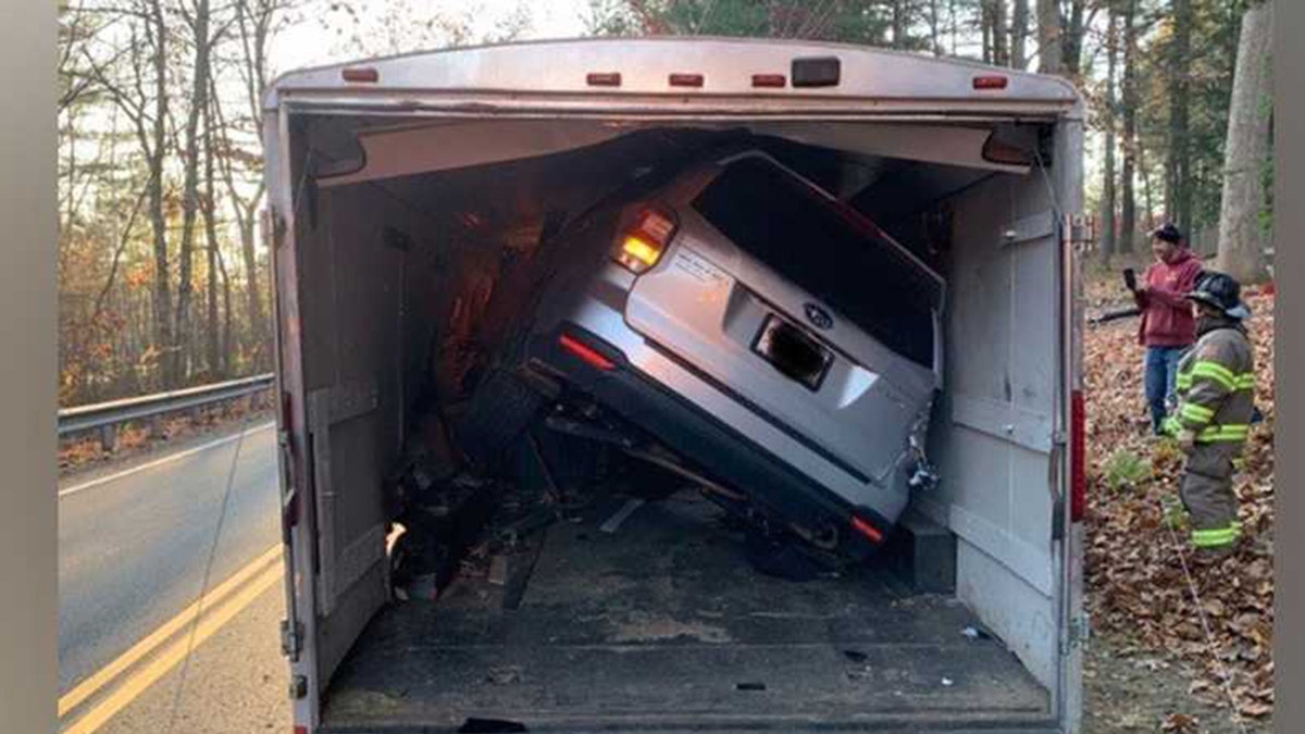 Massachusetts Driver Crashes SUV Into Trailer ... Literally | Fox News