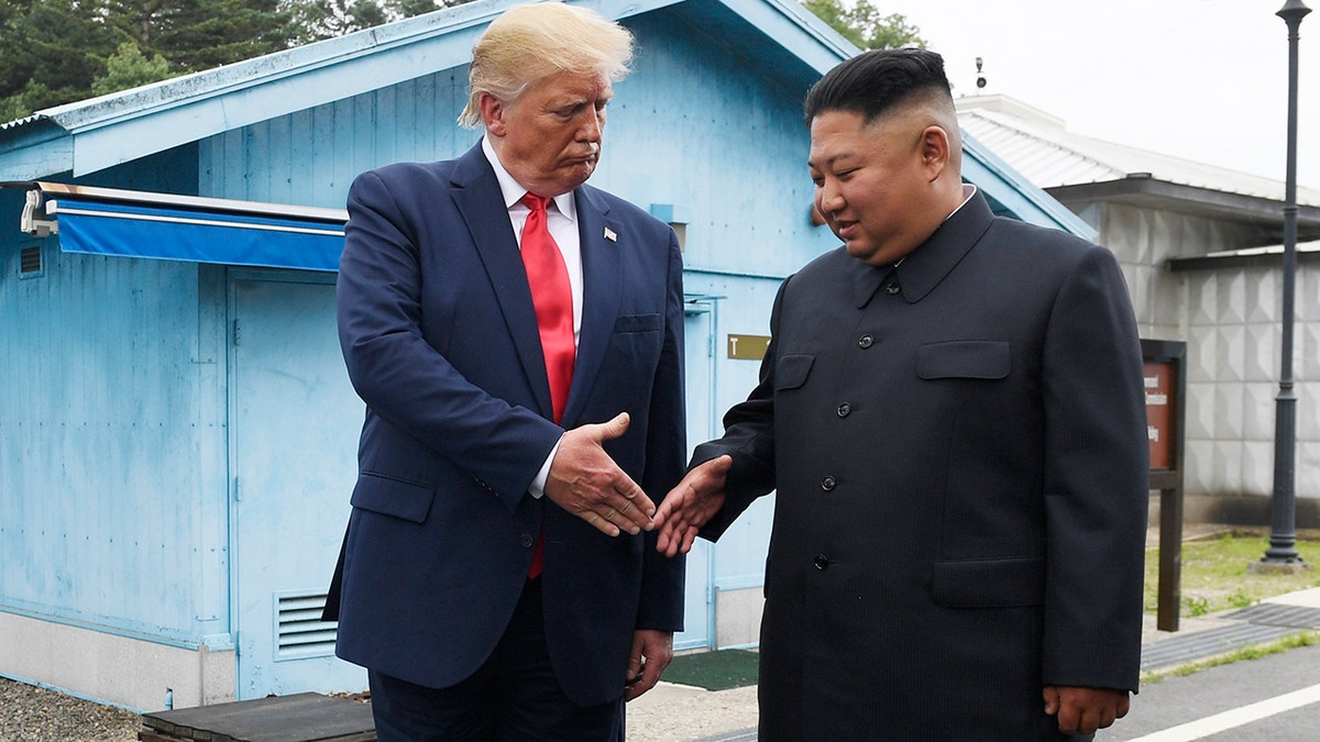 In June, Trump met with Kim at the border village of Panmunjom in the Demilitarized Zone, South Korea, but nuclear talks have remained stalled. (AP Photo/Susan Walsh, File)