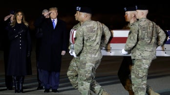 President Trump, first lady pay respects to Army officers killed in Afghanistan crash