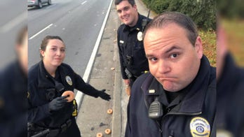 Cops mourn Krispy Kreme doughnuts that fell from truck
