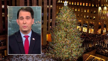 Scott Walker reacts after liberal governor labels state Christmas tree a 'holiday tree'