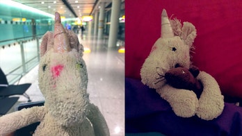Twitter users unite to help find owner of toy unicorn lost at Heathrow Airport