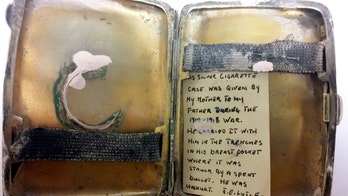 Miracle WWI silver cigarette case that stopped a bullet could be worth thousands