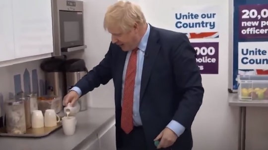 Boris Johnson shows off tea-making skills, stirs outrage when he adds milk with bag still in mug