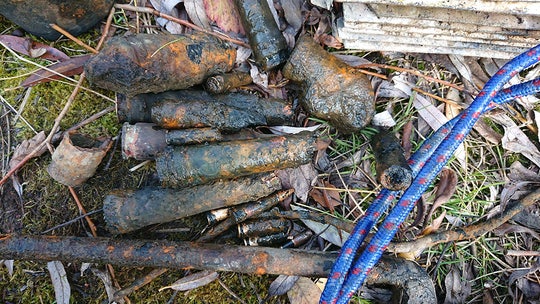 World War II ammunition fished out of pond in Germany by children with magnet