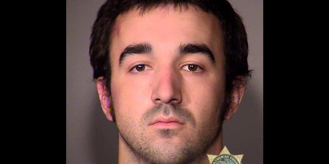 Gage Halupowski, 24, pleaded guilty to second-degree assault in connection with a baton attack in June, authorities say. (Multnomah County Sheriff's Office)