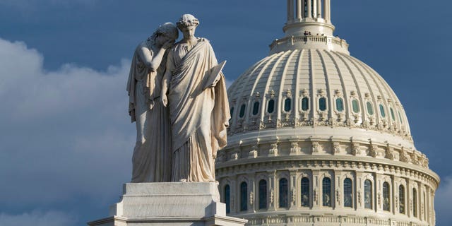 The Capitol on Tuesday as the House is set to begin public impeachment inquiry hearings as lawmakers debate whether to remove President Trump from office. (AP Photo/J. Scott Applewhite)